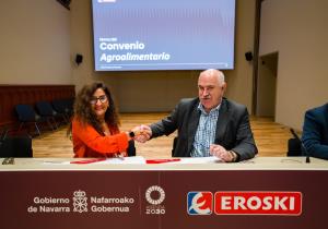 Eroski impulsa el sector agroalimentario con el Gobierno de Navarra