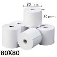 Rollos de papel térmico blanco